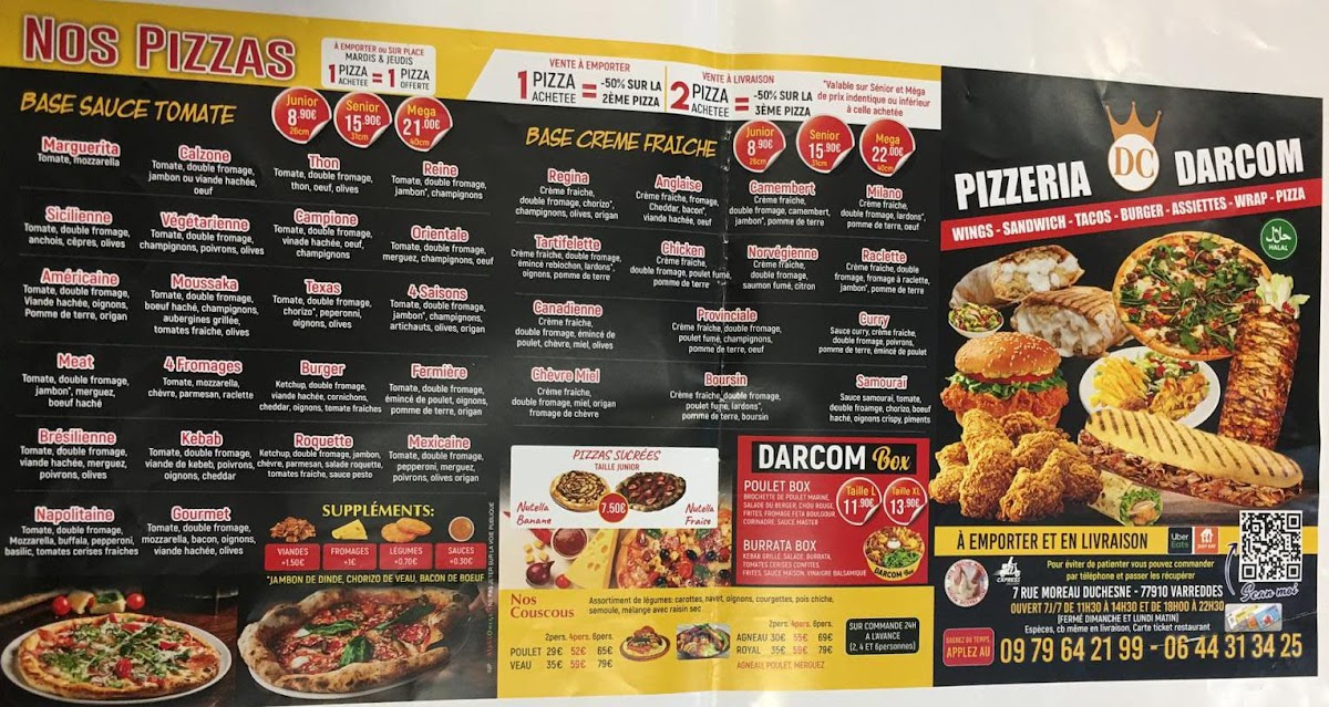 Menu Pizzeria Darcom-1